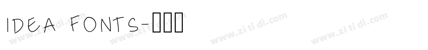 idea fonts字体转换